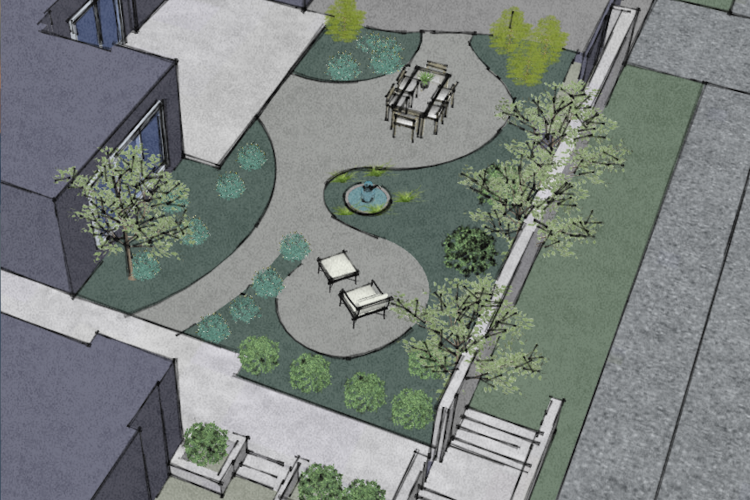 Indi Rock- Claremont Modern 3-D Model