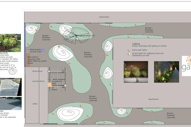 Apartment Green Commons Lighting Layout