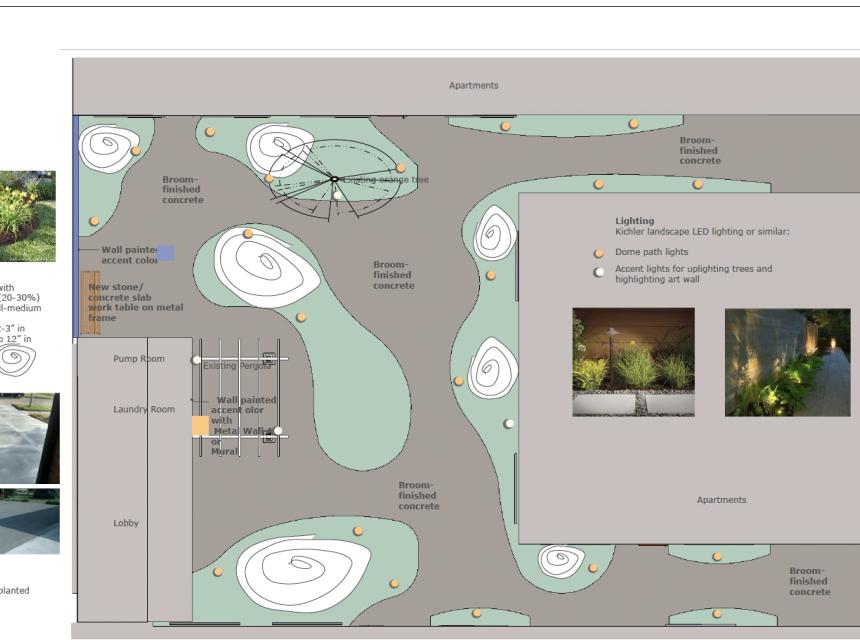 Apartment Green Commons Lighting Layout
